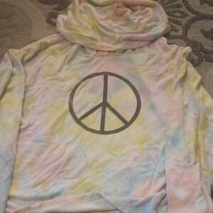 Tie-Dye Peace Sign Hoodie